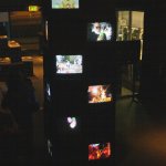 TV tower showing the videos from members featured in the PLATOON MAGAZINE © Peter Lorenz